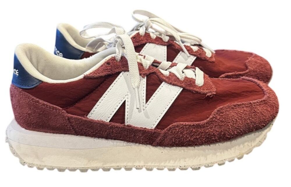 New Balance 237 Sneakers, Rust/Maroon Suede, Women's Size 7